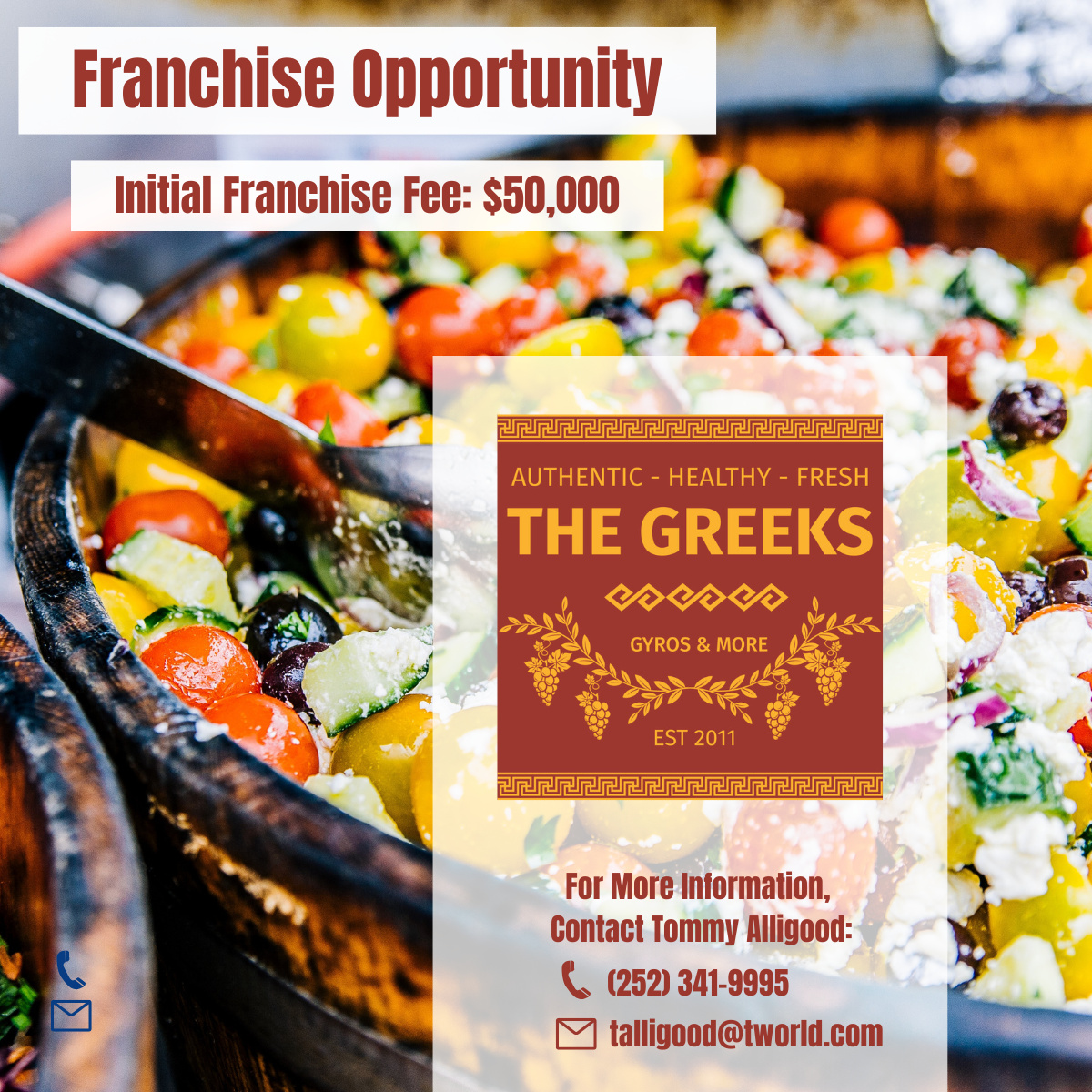 Restaurant Franchise - Authentic Greek 