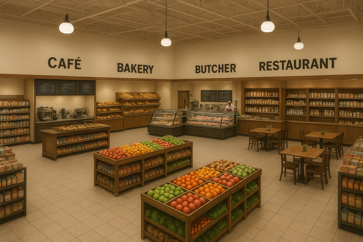 Thriving Grocery Store with Café, Bakery, Butcher & Restaurant