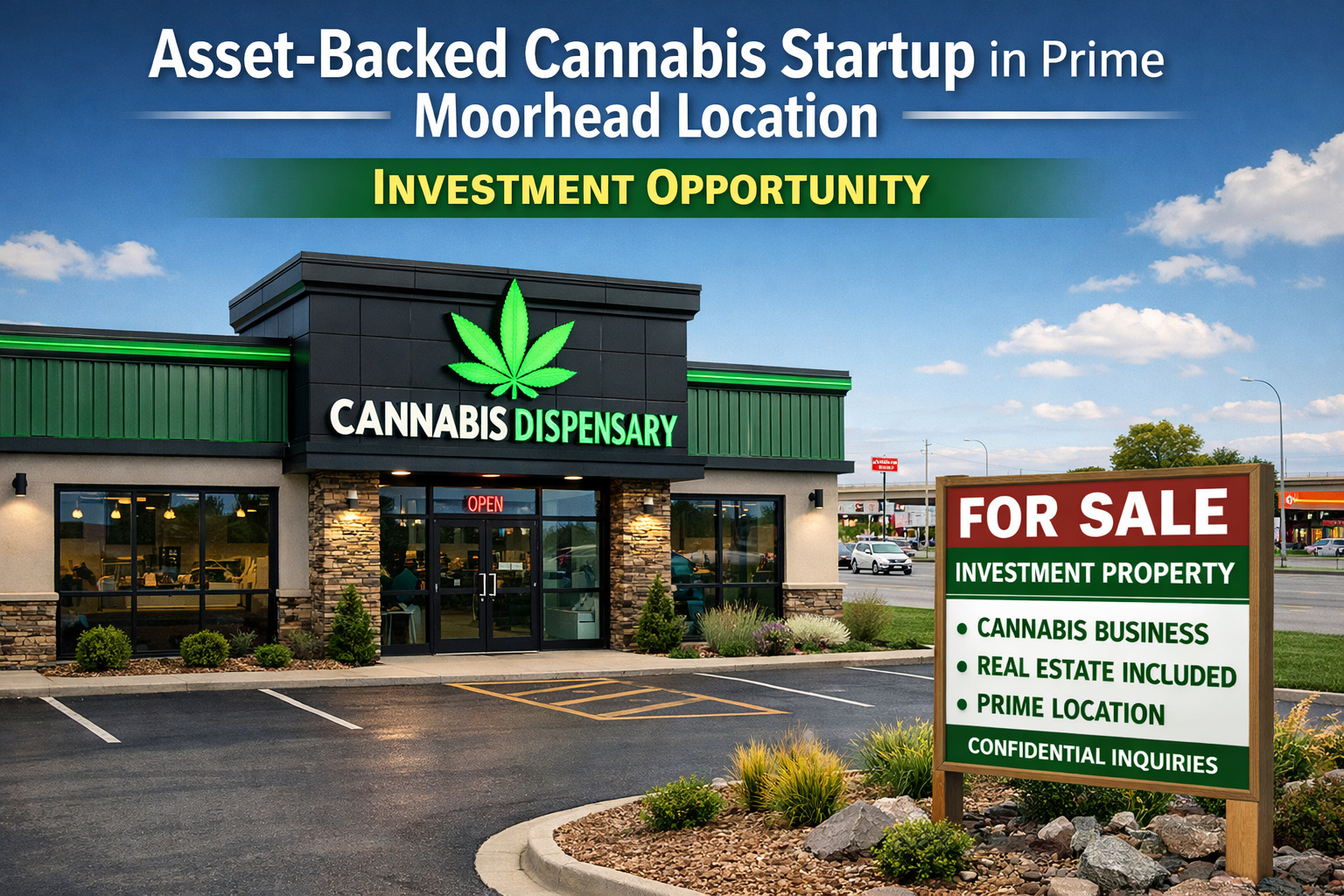 Prime Location Cannabis Startup w/ Real Estate Included
